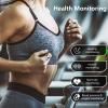 MERNEUO Smart Ring - Health and Fitness Tracker With Calories/Heart Rate/Blood Oxygen/Blood Pressure/Sleep Monitoring, IP68 Waterproof Pedometer for Exercise (Silver, #10) view 2