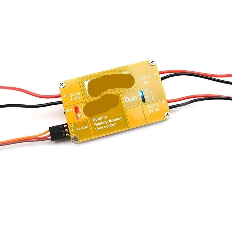 Matek System UBEC Duo 4A 5V to 12V and 4A 5V Power Supply Compatible with RC Quadcopter RC Airplane and Multicopter Compatible with Various Models(5 Pieces)