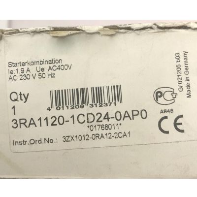 LRILLMAING 1 Pcs New 3RA1120-1CD24-0AP0 in Box 3RA11201CD240AP0