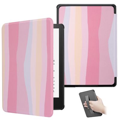 ZSLVPN Case for 7'' Kindle Paperwhite 12th Generation and Kindle Colorsoft Signature Edition 2024 Released - Lightweight Durable Premium PU Leather All New Cover with Hand Strap, Auto Wake/Sleep