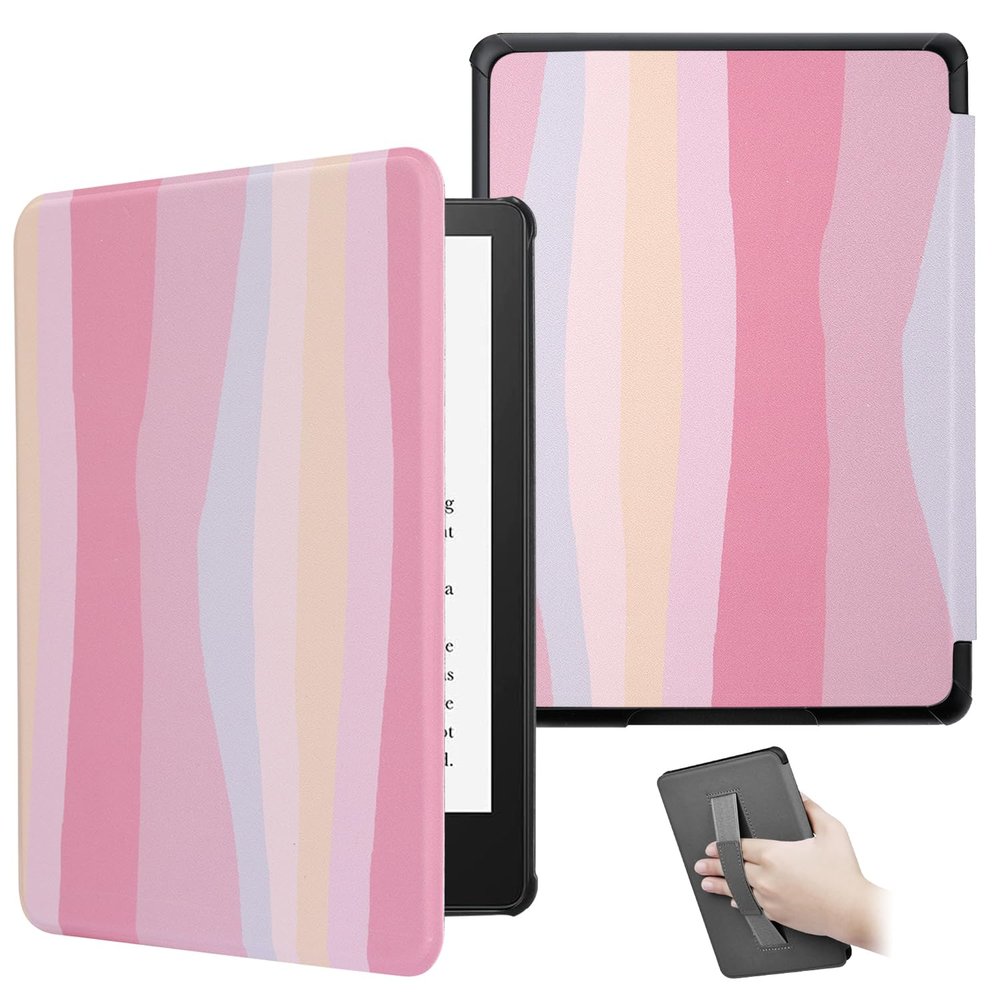 ZSLVPN Case for 7'' Kindle Paperwhite 12th Generation and Kindle Colorsoft Signature Edition 2024 Released - Lightweight Durable Premium PU Leather All New Cover with Hand Strap, Auto Wake/Sleep
