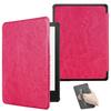 ZSLVPN Case for Kindle Paperwhite 12th Gen 2024 (7") & Kindle Colorsoft Signature Edition - New PU Leather Cover with Hand Strap, Auto Wake/Sleep for Kindle Paperwhite Signature 2024 Released,Rose Red view 1