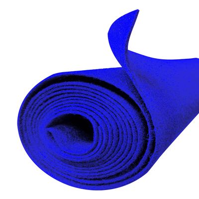 144" x 45" Blue Polymat Felt Fabric Speaker Carpet Liner Resists Stains Speaker Box Cabinet Subwoofer for Car Audio,Boat Interior,Trunk,Shelf,Underfelt Heavy Duty Series 35 (12FTx45)