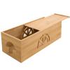 Bamboo Cable Management Box,Extra Large Cord Organizer Box,Power Strips Hider,Plug Strip Cord Box,Outlet Holder,Cords Concealer,Wires Covers,Desk & Floor Tidy Solution (Sliding lid) view 1