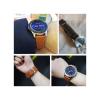 20mm 22mm Leather Band fit For Samsung Galaxy watch 7 6 4 Classic/5 pro/Active 2/3/42mm/46mm 44mm bracelet fit for Huawei GT/2/3 Pro 4 strap(Silver button white,Galaxy 46mm-Gear S3) view 4