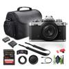 Nikon Z fc DX-Format Mirrorless Digital Camera with NIKKOR Z 28mm f/2.8 (SE) (Black) Bundle with Camera Bag + 64GB Memory Card + Cleaning Kit and More (Renewed) view 1