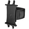 BoxWave Holster Compatible with Lava Yuva 5G - ActiveStretch Sport Armband, Adjustable Armband for Workout and Running - Jet Black view 2