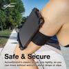 BoxWave Holster Compatible with Lava Yuva 5G - ActiveStretch Sport Armband, Adjustable Armband for Workout and Running - Jet Black view 3