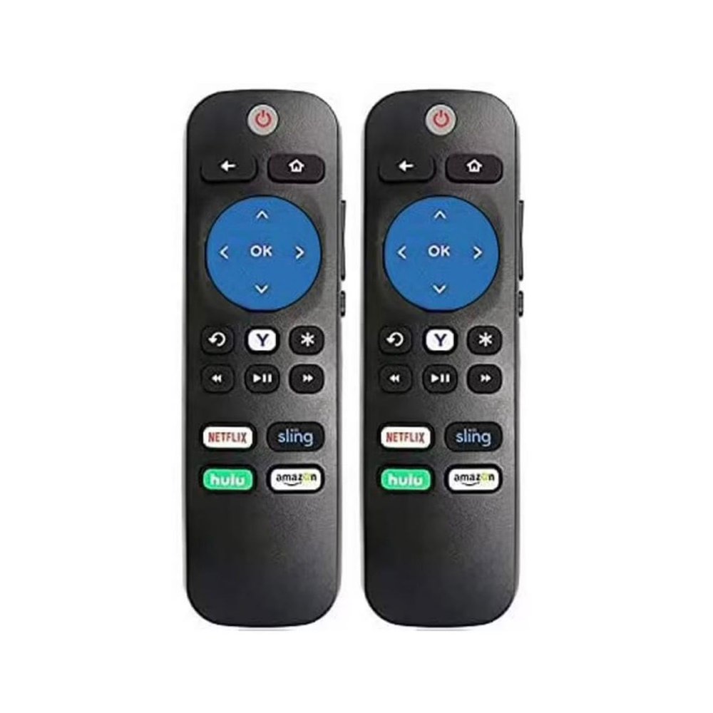 (2 Pack) Universal Replace Remote Control Compatible with TCL, Insignia, Onn, Sharp, Element, Westinghouse, Philips, JVC, RCA, Hitachi, Sanyo Roku TV Series
