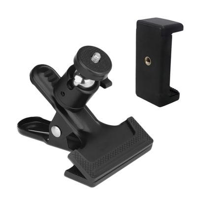 KICHOUSE Adjustable Universal Clamp Cell Phone Holder 1pc Smartphone Mount for Tablet Mobile Phone Holder