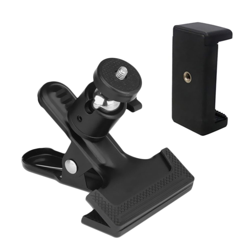 KICHOUSE Adjustable Universal Clamp Cell Phone Holder 1pc Smartphone Mount for Tablet Mobile Phone Holder