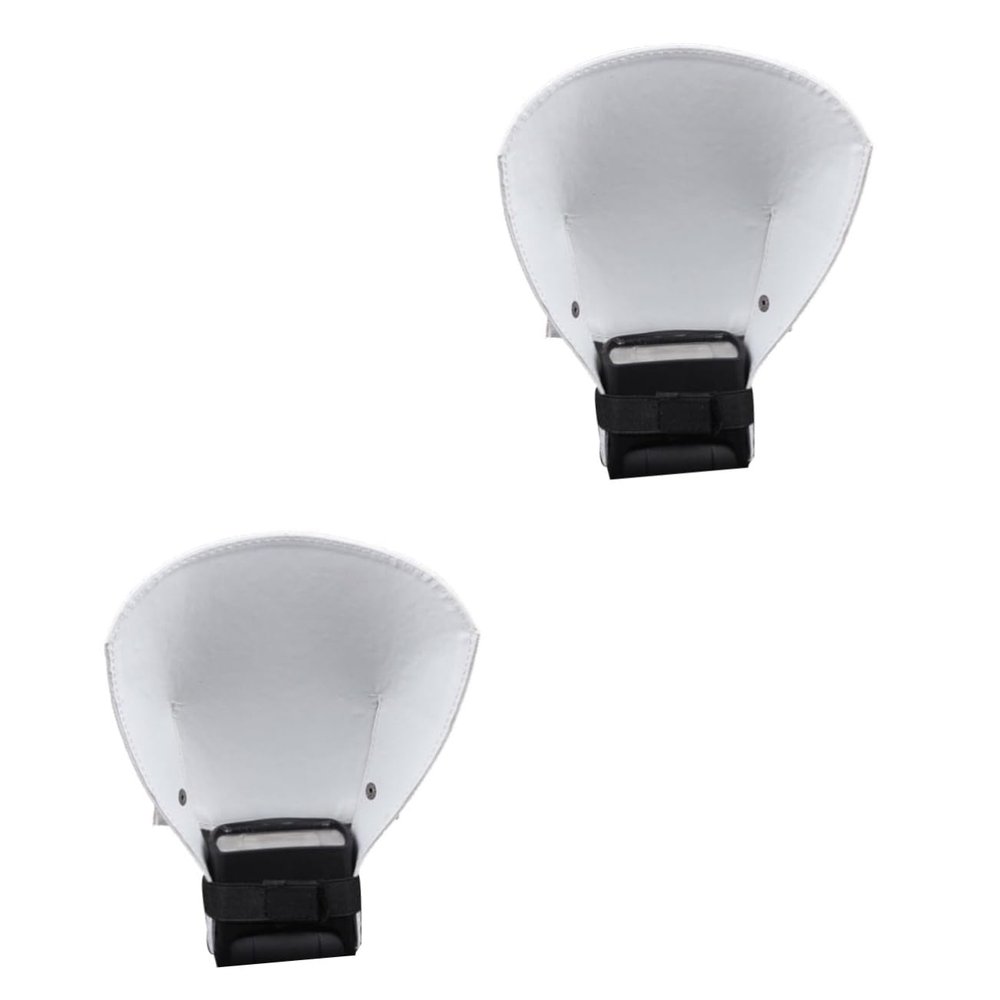 FELTECHELECTR 2pcs Camera Flash Bounce Reflector Diffuser for Ii Lightweight Soft Light Cover Reduces Harsh Light for Improved Photography