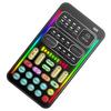 KONTONTY Mini Sound Card Portable Voice Changer Changer for Live Streaming Phone Computer view 1