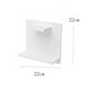 SOESFOUFU White Wall Shelves Storage Rack Shelf Box Bracket Decorative Storage Holder for Routers Toys Cd for Living Bedroom view 3