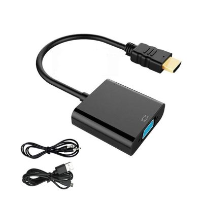 ACGTUY HD 1080P HDMI-Compatible to Cable Adapter with A-dio Power Supply HDTV Male to Female Converter(C)