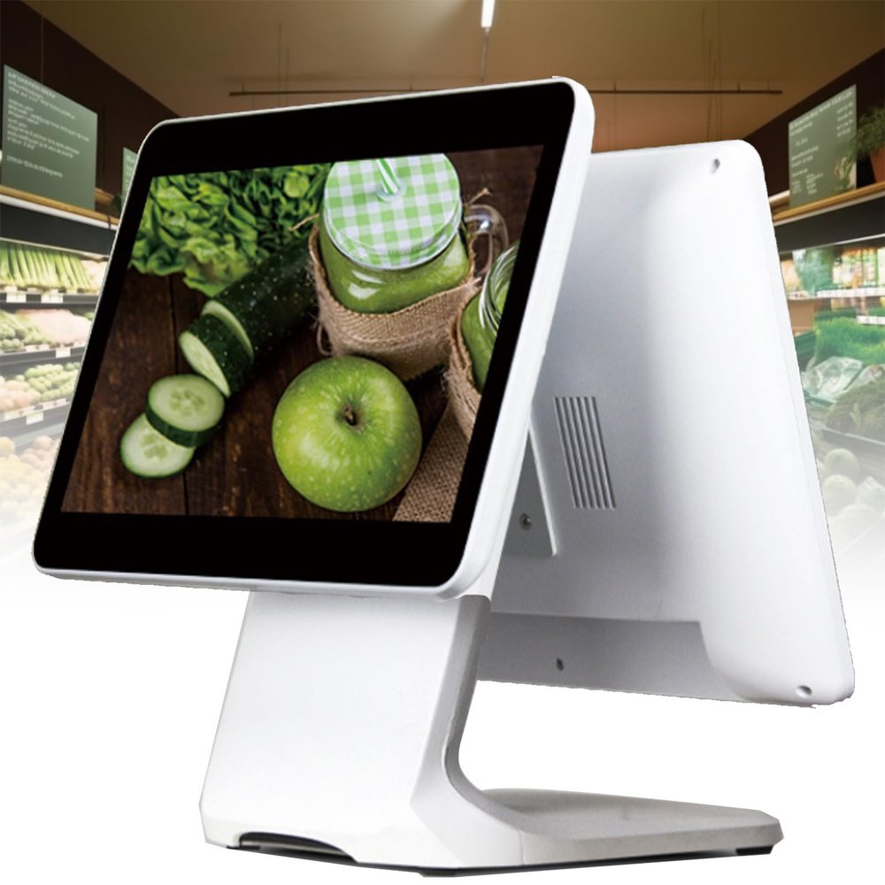 Dual Screen POS Cash Register,15.6 inch Cash Register Monitor,Smart Touch Screen Cash Register,CPU N2930, 4gb Ram, 64gb Ssd,for Retail, Catering, Hospitality 1366 x 768 Resolution