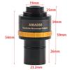 JOEBO Microscope Kit 0.37X 0.5X 0.75X Focusable Microscope Electronic, 23.2mm Video Microscope Camera Microscope Lens Adapters(AMA050 0.5X) view 2