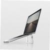CAXUSD Laptop Stand Aluminum Alloy Ventilated Ergonomic Riser for Comfortable Typing and Viewing Portable Design for Office and Travel Silver view 3