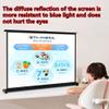 TAJMDGW Portable Tabletop Projector Screen 20" 30" 40" 50" Manual Pull-Out Movie Screen, Retractable Self Standing Video Projection Screens Office Camping(50inch-16:9) view 2