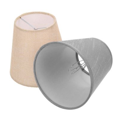 ABOOFAN 2pcs Elegant Fabric Lampshade Cover Reusable for Desk Lamp Floor Lamp Bedside Easy to Install