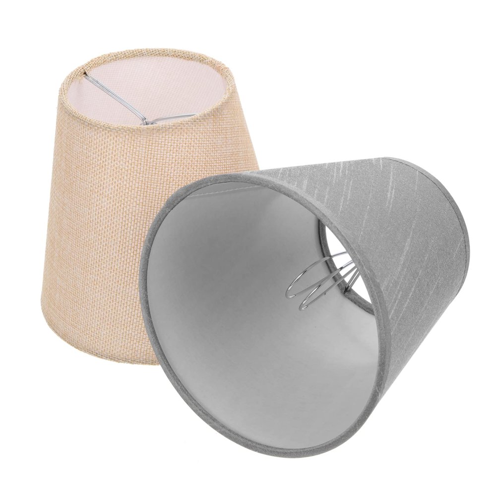 ABOOFAN 2pcs Elegant Fabric Lampshade Cover Reusable for Desk Lamp Floor Lamp Bedside Easy to Install