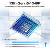 ESIMOER Mini Computer, 13th Gen CPU Core i5-1340P, 16GB DDR5 512GB SSD, 8K Triple Display, 2 x USB 2.0, 3 x USB 3.2, WiFi 6, BT5.2, Dual LAN, Linux Mini PC for Office/Home/Education view 2