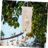 HOLIDYOYO Woven Lampshade Macrame Lamp Cover Ceiling Lamp Shade for Hanging Decor view 2