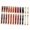 KONTONTY 24pcs Leather Bobbin Winder Cable Organizer for Desk Cord Holder Cable Tie Keeper Data Organizers Wire Fixing Clips Data Line Wire Winders Wrappers view 1