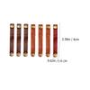 KONTONTY 24pcs Leather Bobbin Winder Cable Organizer for Desk Cord Holder Cable Tie Keeper Data Organizers Wire Fixing Clips Data Line Wire Winders Wrappers view 2