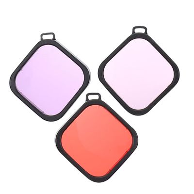 CAXUSD 3pcs Underwater Lens Filter Filters for Diving Housing Protective Case for Snorkeling and Freshwater Photography