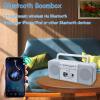 Cassette Tape Player Recorder Boombox with Bluetooth, AM/FM/SW Radio, Record to Cassette/USB/SD, Premium 10W Sound, AC/DC Powered, Portable Cassette Player view 4