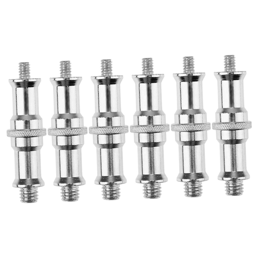 KONTONTY 6pcs Tripod Screw Converter to Threaded Screw Adapters Spigot Studs for Light Stand