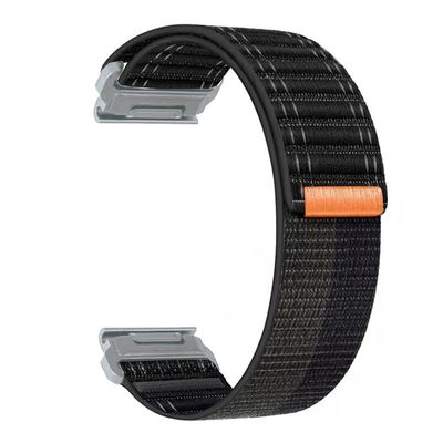 20mm/ 22mm/ 26mm Watch Band For Garmin Fenix 5 6 7 8 Pro Sapphire Solar Forerunner 965 955 935 Epix Pro Gen 2 47mm 51mm Quick Fit 20 22 26 Watch Bands Replacement Men Women (Black-Silver Buckle, Quick-fit 22mm)