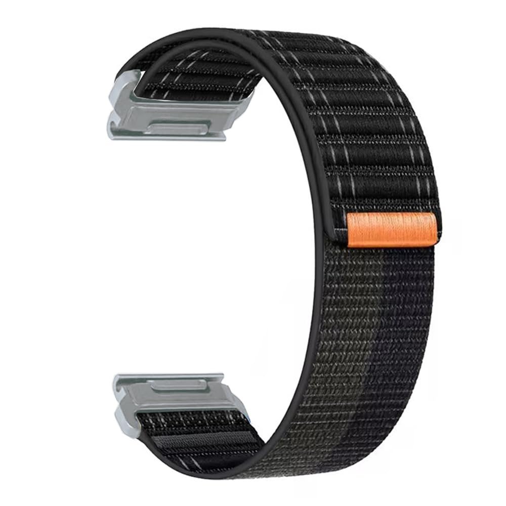 20mm/ 22mm/ 26mm Watch Band For Garmin Fenix 5 6 7 8 Pro Sapphire Solar Forerunner 965 955 935 Epix Pro Gen 2 47mm 51mm Quick Fit 20 22 26 Watch Bands Replacement Men Women (Black-Silver Buckle, Quick-fit 22mm)