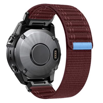 20mm/ 22mm/ 26mm Watch Band For Garmin Fenix 5 6 7 8 Pro Sapphire Solar Forerunner 965 955 935 Epix Pro Gen 2 47mm 51mm Quick Fit 20 22 26 Watch Bands Replacement Men Women (Red-Black Buckle, Quick-fit 20mm)