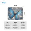 Mouses Pad Blue Butterfly Mouses mat with Non-Slip Rubber Computer Keyboard Mat for Wireless Mouses Gaming Desk Pad for Home 10 x 12in view 2