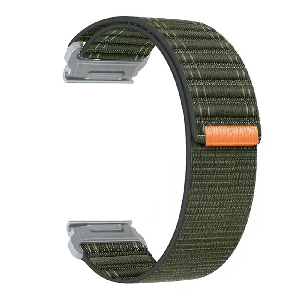 20mm/ 22mm/ 26mm Watch Band For Garmin Fenix 5 6 7 8 Pro Sapphire Solar Forerunner 965 955 935 Epix Pro Gen 2 47mm 51mm Quick Fit 20 22 26 Watch Bands Replacement Men Women (Olive Green-Silver Buckle, Quick-fit 20mm)