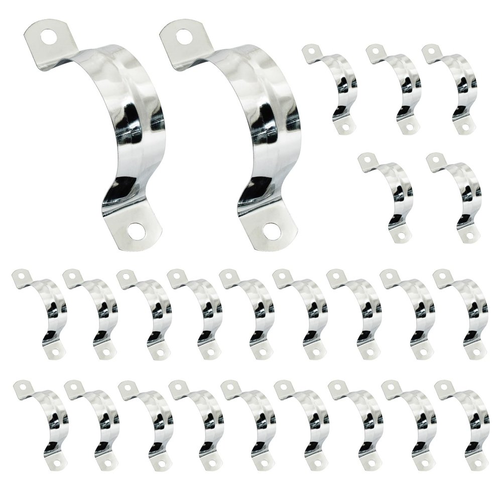 Moicstiy 25 Pack, 1-1/2 Inch (40mm) M40 Rigid Pipe Strap