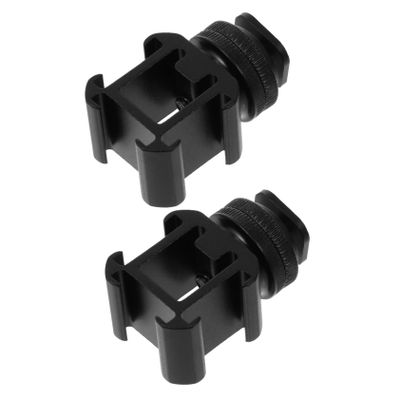 CIYODO Camera Hot Shoe Mount Adapter 2 Sets Field Display Hot Shoe Mount Dual Camera Accessory