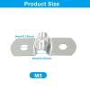 Moicstiy 25 Pack, 1/4 Inch (5mm) M5 Rigid Pipe Strap, Stainless Steel view 2