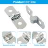 Moicstiy 25 Pack, 1/4 Inch (5mm) M5 Rigid Pipe Strap, Stainless Steel view 3