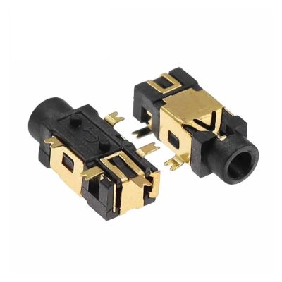 100PCS PJ-209 PJ209 Stereo Jack 2.5MM Golden Female Headphone Socket