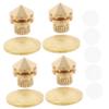 KONTONTY 4pcs Speaker Isolation Feet High Hardness Spikes for Stereo Sound Isolation Pad Kit view 1
