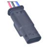 automotive wire connectors 3 Pin Connector Parking Radar Transducer Socket 80A973703A 4K0973703A 80A 973 703 A 4K0 973 703 A Car maintenance(Male 15cm wires) view 1
