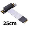 JMT ADT-K42DP PCIE 4.0 x4 to M.2 Extension Cable gen4 64G/BPS Compatible with M.2 NVMe SSD 2230 2242 2260 2280 (K42DP 25CM) view 3