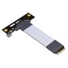 JMT ADT-K42SP PCIE 4.0 x4 to M.2 Extension Cable gen4 64G/BPS Compatible with M.2 NVMe SSD 2230 2242 2260 2280 (K42SP 25CM) view 1