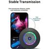 Mini Bluetooth Shower Speaker, IPX4 Waterproof With Suction Cup, Portable With LED Light for Bathroom (Red) view 3