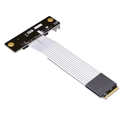 JMT ADT-K42DW PCIE 4.0 x4 to M.2 Extension Cable gen4 64G/BPS Compatible with M.2 NVMe SSD 2230 2242 2260 2280 (K42DW 25CM)