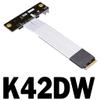 JMT ADT-K42DW PCIE 4.0 x4 to M.2 Extension Cable gen4 64G/BPS Compatible with M.2 NVMe SSD 2230 2242 2260 2280 (K42DW 25CM) view 2