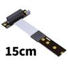 JMT ADT-K42DP PCIE 4.0 x4 to M.2 Extension Cable gen4 64G/BPS Compatible with M.2 NVMe SSD 2230 2242 2260 2280 (K42DP-TU 15CM) view 4